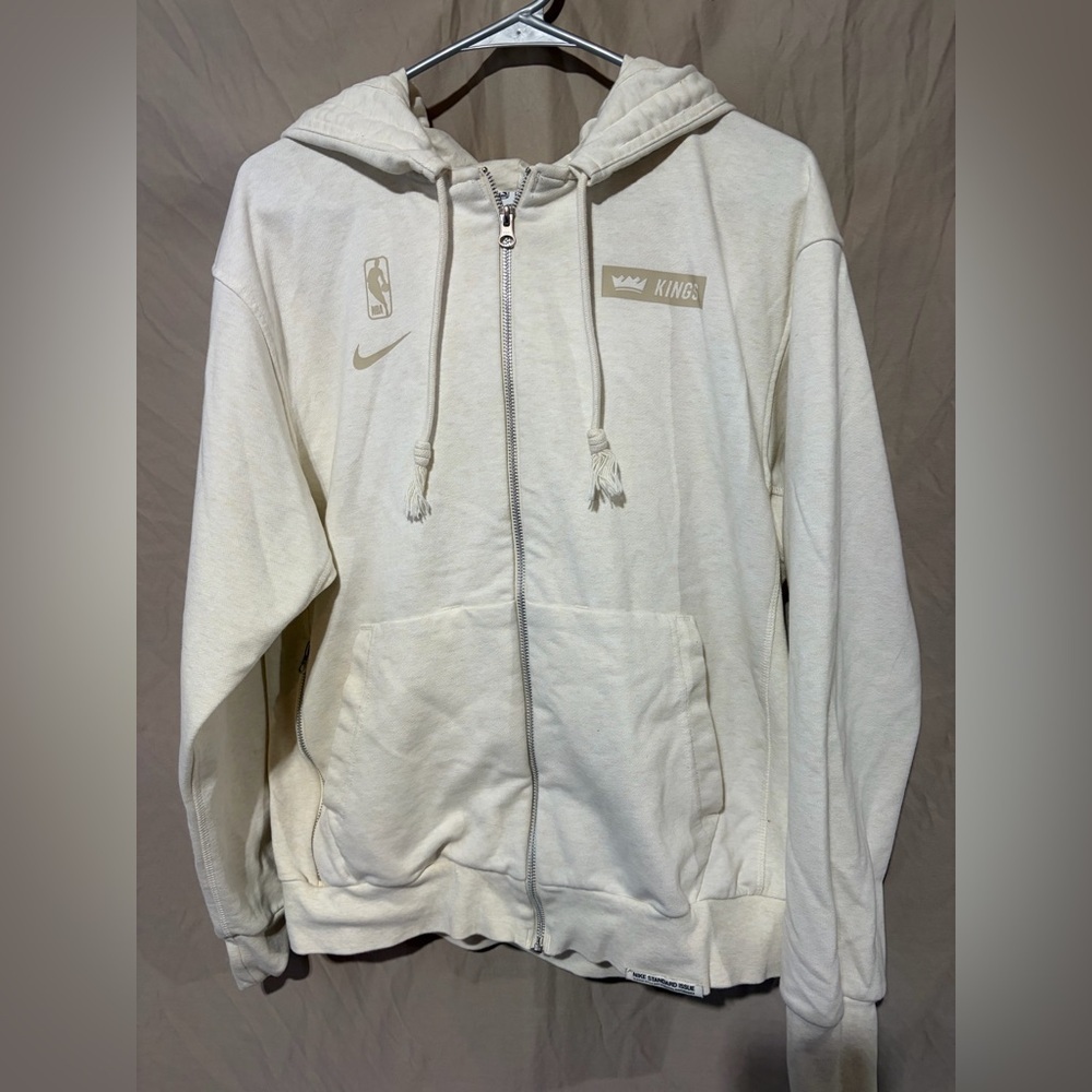 Nike Dri-Fit Standard Issue NBA Kings Hoodie Sz M Full Zip